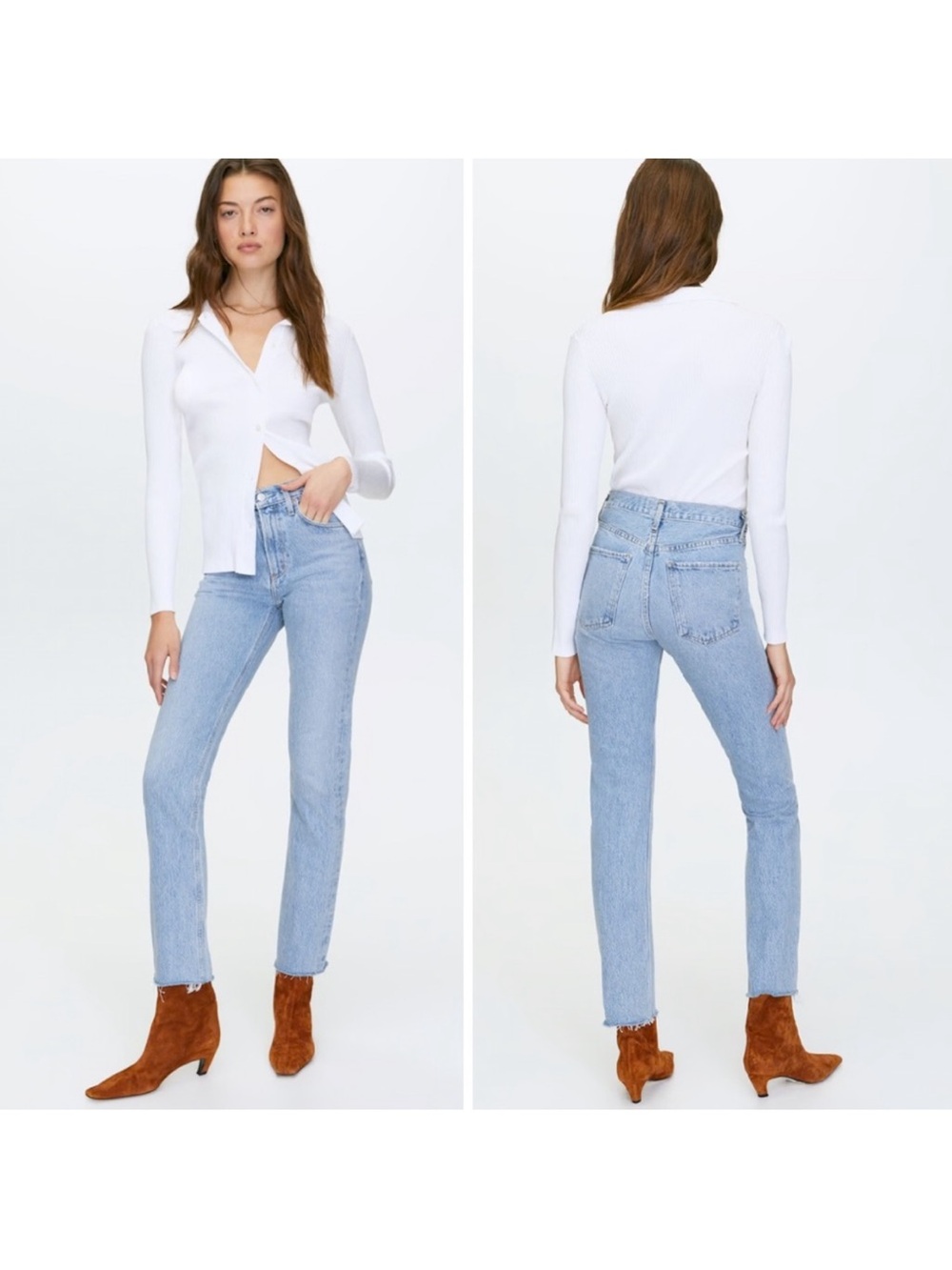 Agolde Cherie High Rise Straight Jeans Size 29